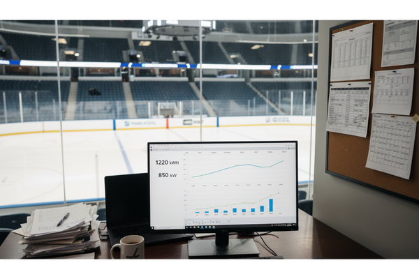 Řídicí systém zimního stadionu – inteligentní řízení chlazení a spotřeby energie